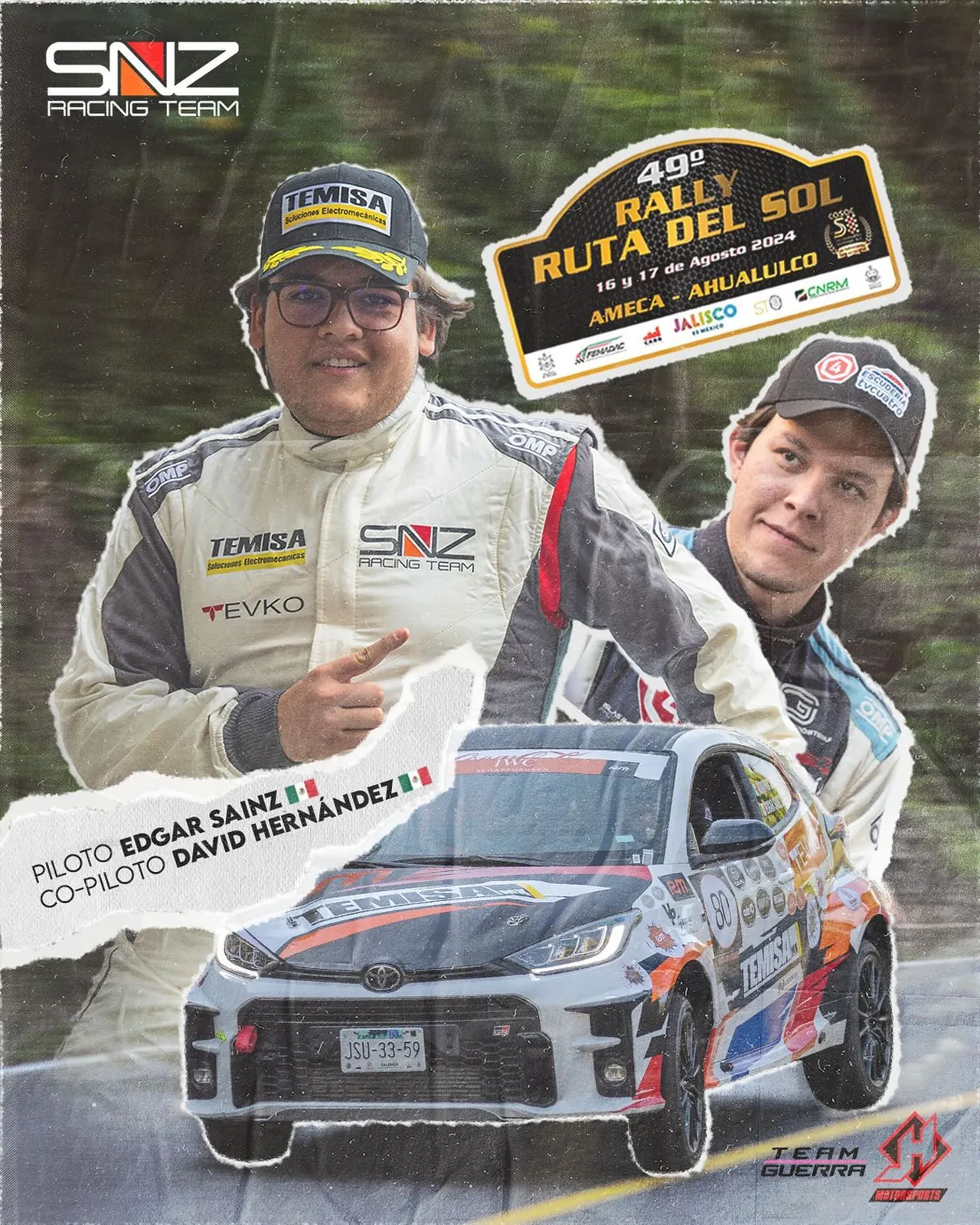 Cartel de Romanov Sainz y David Hernández en Ruta del Sol 2024
